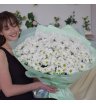 Букет из ромашковой хризантемы &laquo;Светлая мысль&raquo;