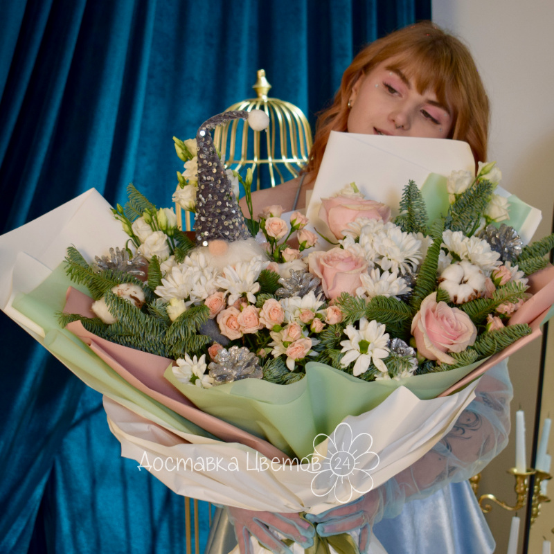 Сборный букет «Белоснежка» 2