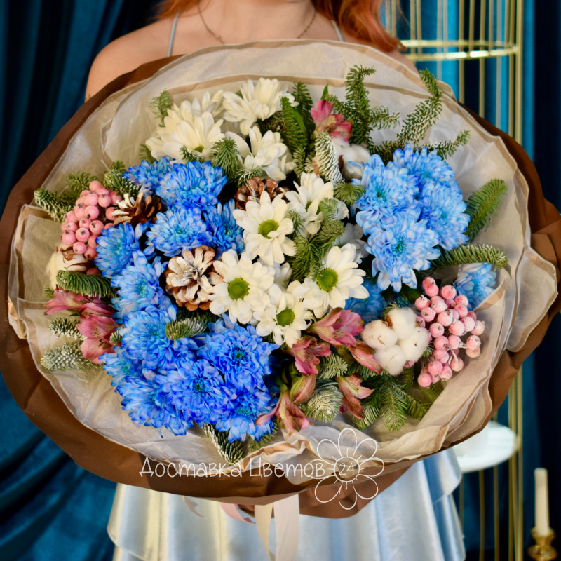 Сборный букет &laquo;Фарфоровая тайна&raquo; 1