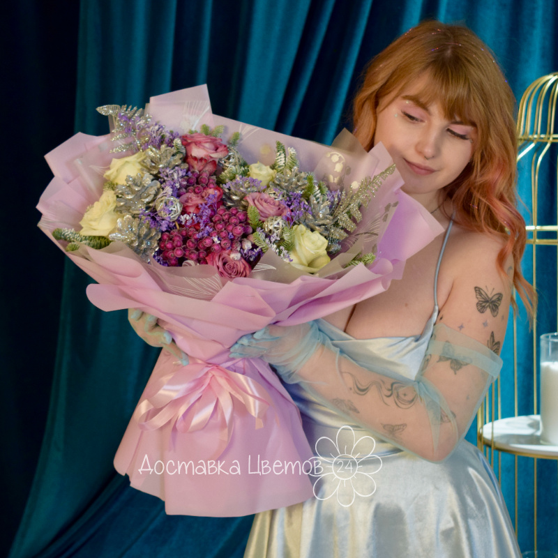 Сборный букет &laquo;Нежность зимы&raquo; 2