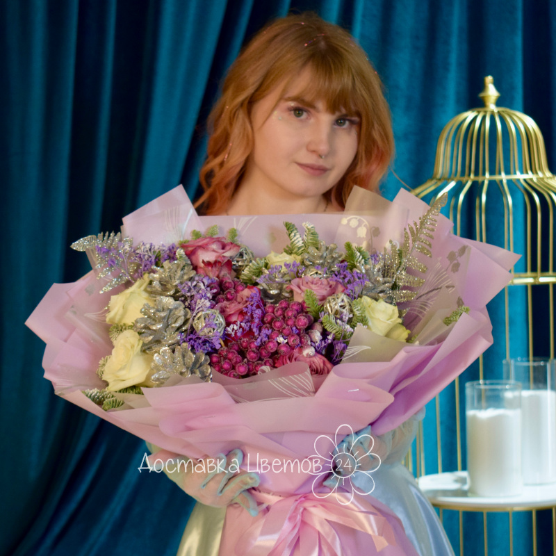 Сборный букет &laquo;Нежность зимы&raquo; 1