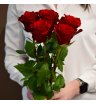 Букет из 5 роз красных 1