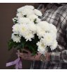 Букет из 3 белых хризантем